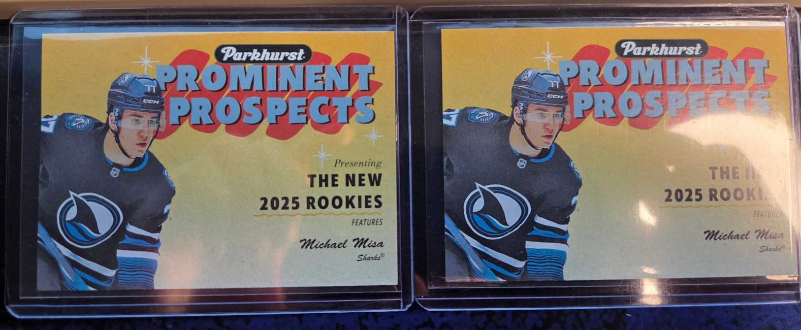 Upper Deck Parkhurst Prominent Prospects Michael Misa Sharks #PP-10 RC (2 Ava)