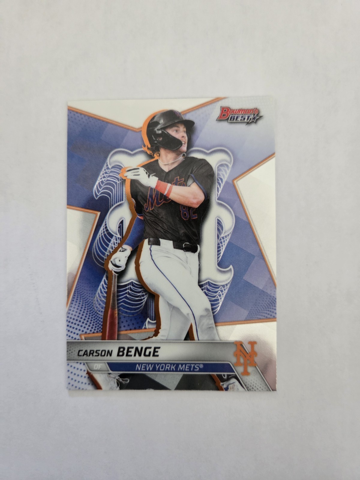 2025 Bowman’s Best: Top Prospect #TP-22 Carson Benge – Mets
