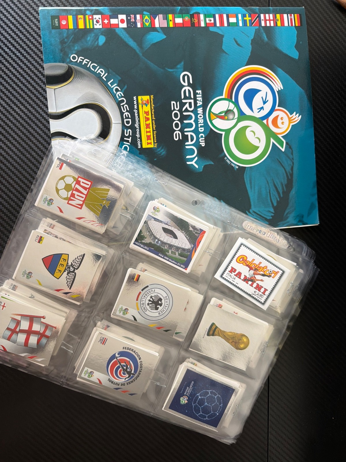 Panini FIFA World Cup Germany 2006 Official Licensed Sticker FULL SET W/596
