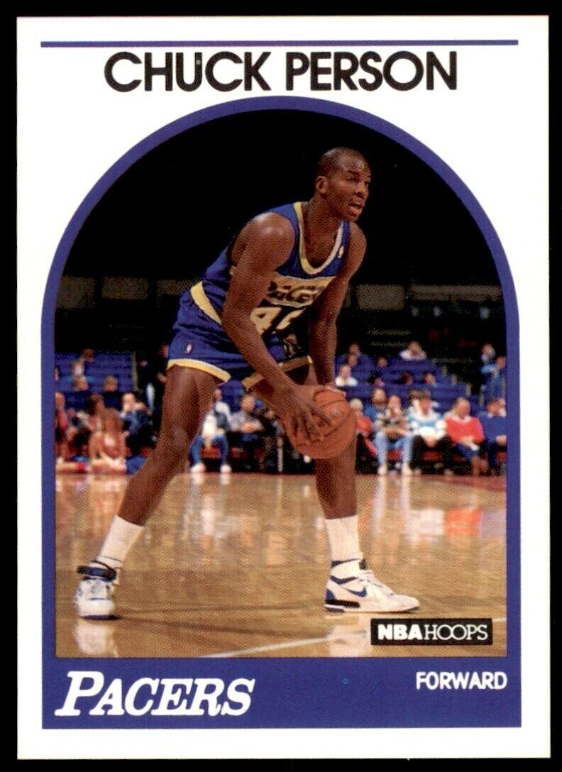 1989-90 NBA HOOPS Basketball Trading Card – CHUCK PERSON #45🤩🏀Indiana Pacers🏀