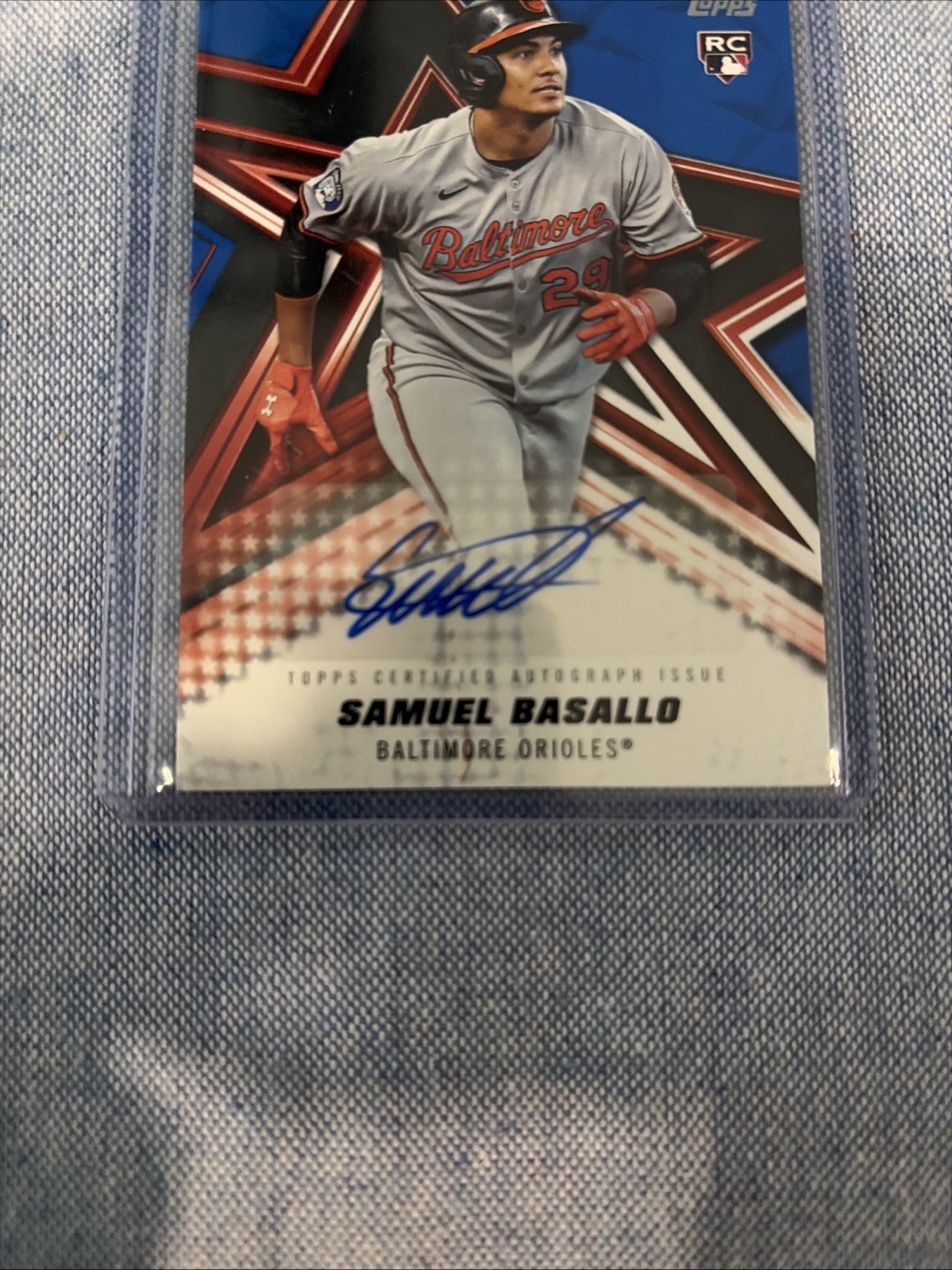 2026 Topps – Samuel Basallo #BSA-SBA – Baseball Stars Autographs Blue #074/150
