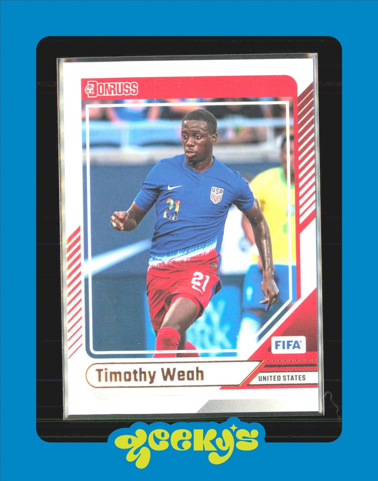 2024-25 Panini Donruss Soccer No. 7 Timothy Weah USA $2MIN ORDER