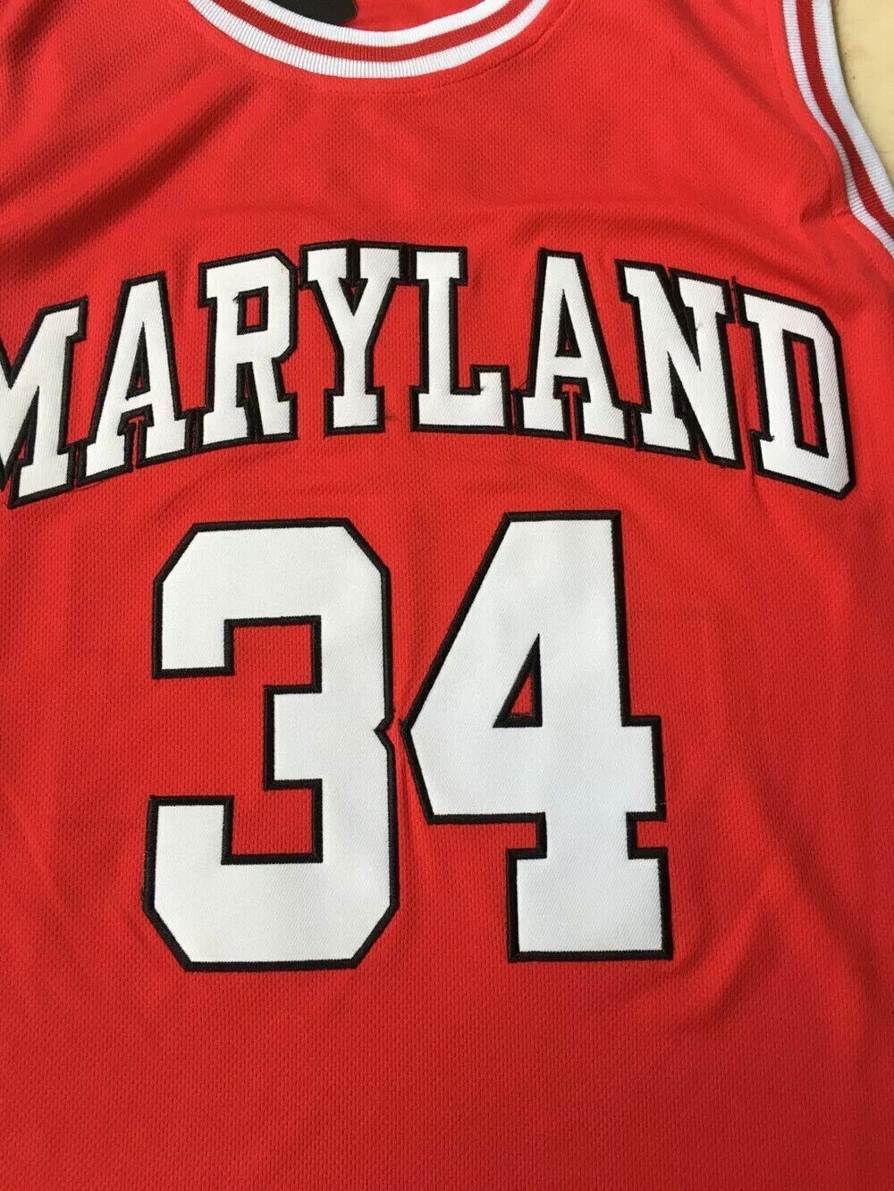 1984 Len Bias #34 Basketball Jerseys All Sewn Yellow Red White Youth/Men S-6XL