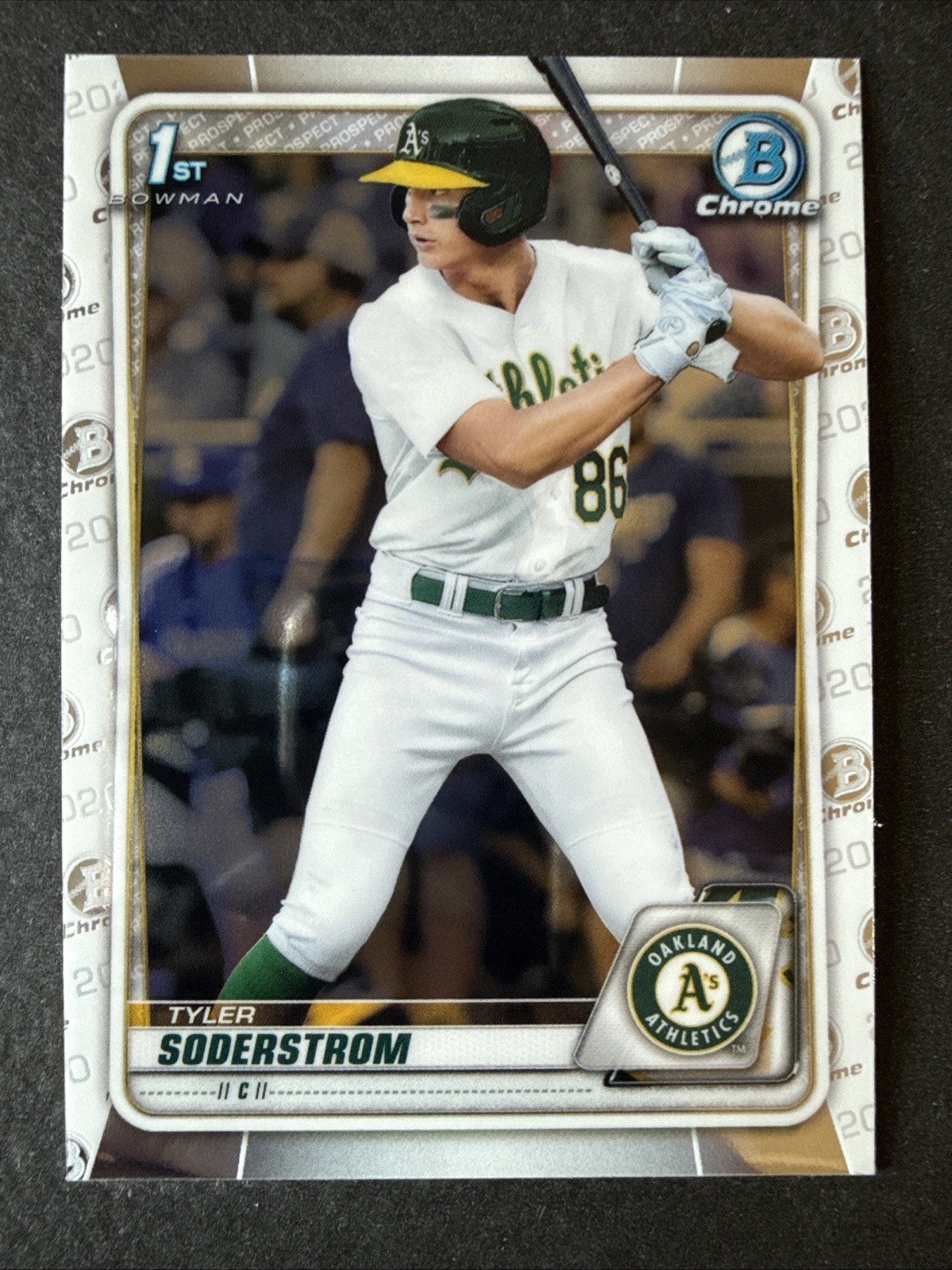 Tyler Soderstrom 1st Prospect Card RC 2020 Bowman Draft Chrome #BD-119