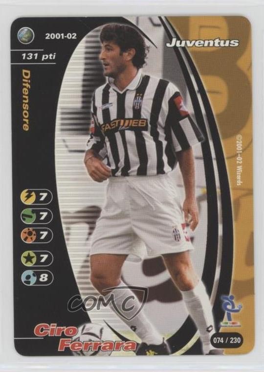 2001-02 Wizards of the Coast Football Champions Serie A Ciro Ferrara #074 0p64
