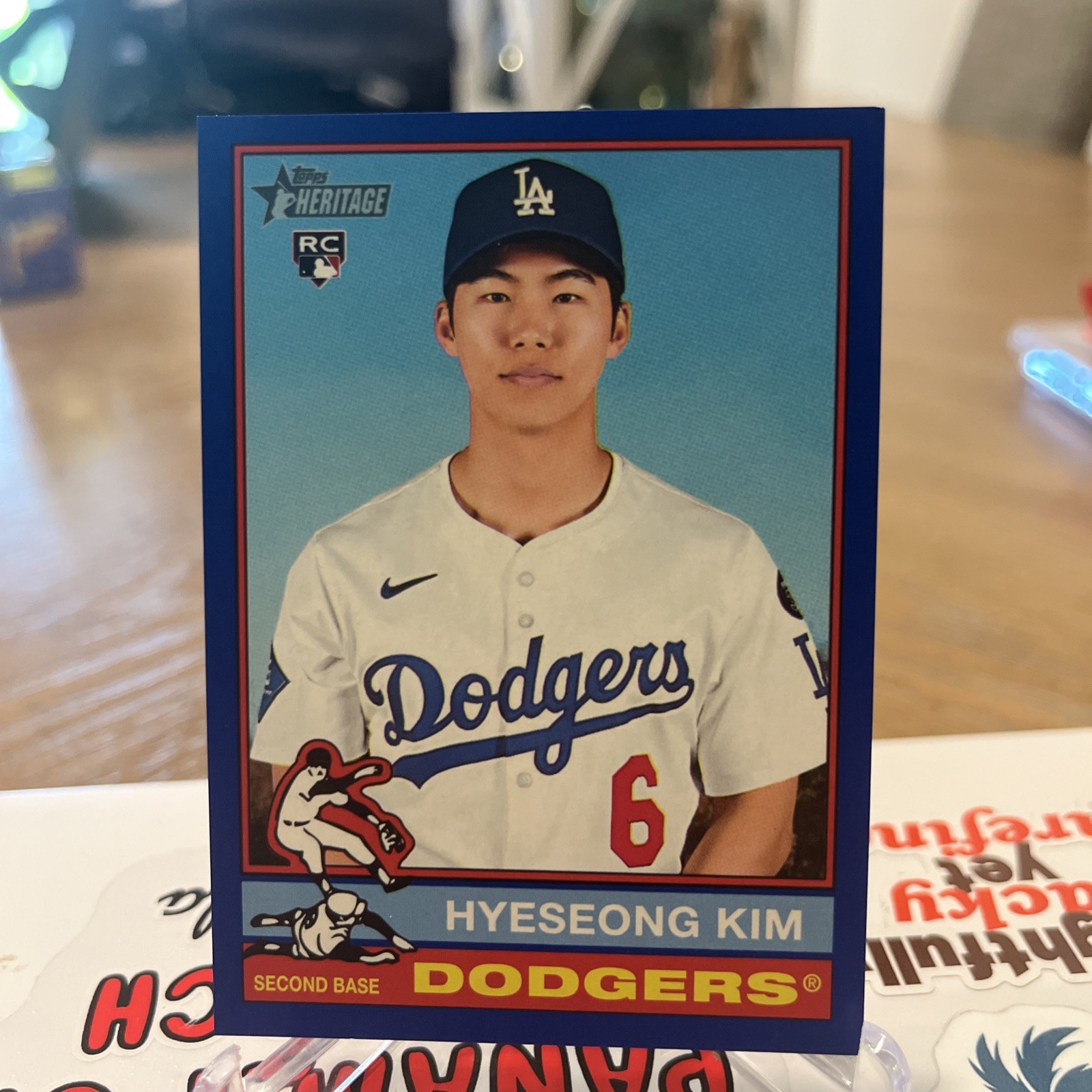2025 Topps Heritage High Number – Hyeseong Kim #719 Dark Blue Bordered (RC)