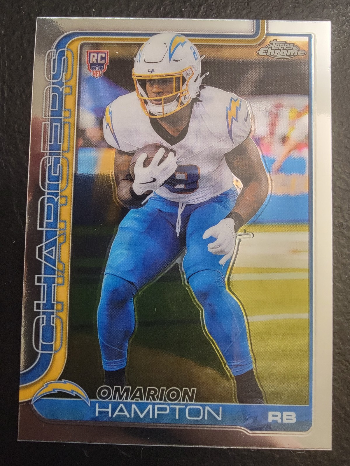 2025 Topps Chrome Football Omarion Hampton #324 Base Rookie Card RC