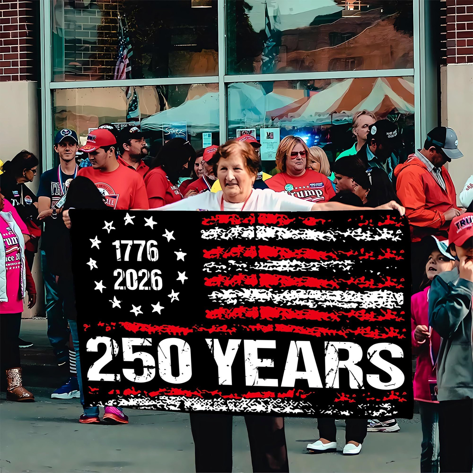 250 Years Flag 3×5 Ft Polyester 250th ft, anniversary flag