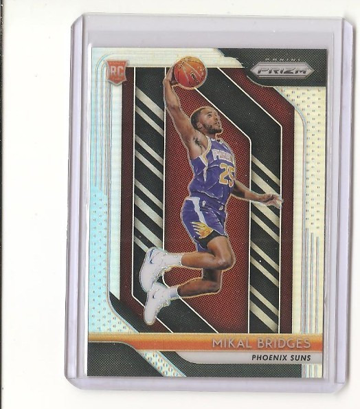 2018-19 Panini Prizm MIKAL BRIDGES Silver Prizm Rookie RC #289 Suns Knicks