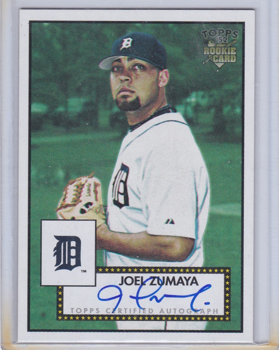 2006 Topps ’52 Signature Joel Zumaya Auto Tigers