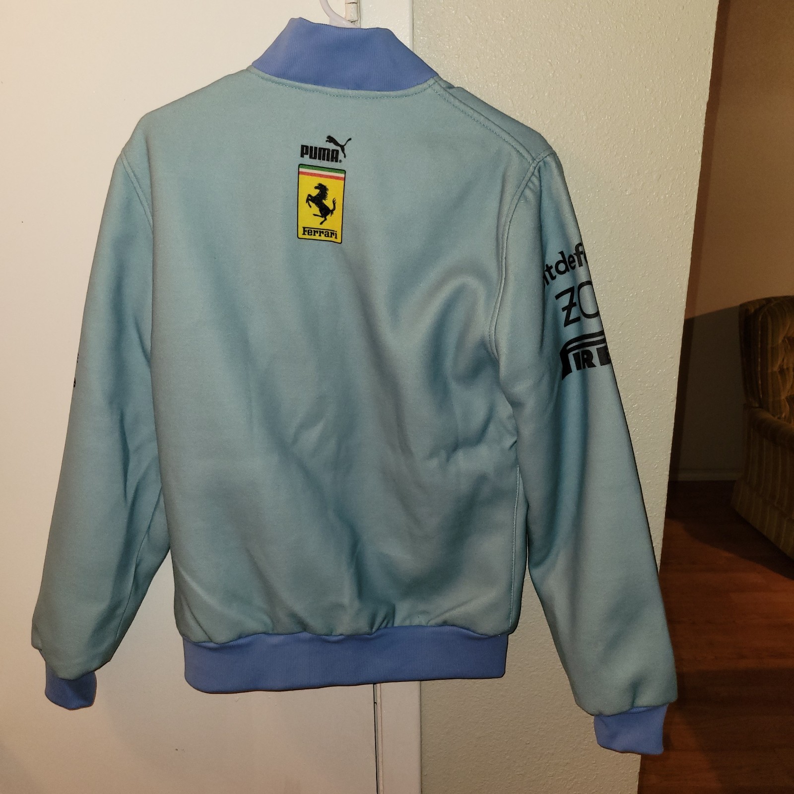 Scuderia Ferrari F1 2024 Miami GP Team Varsity Jacket L FAST SHIP✈ MAKE AN OFFER