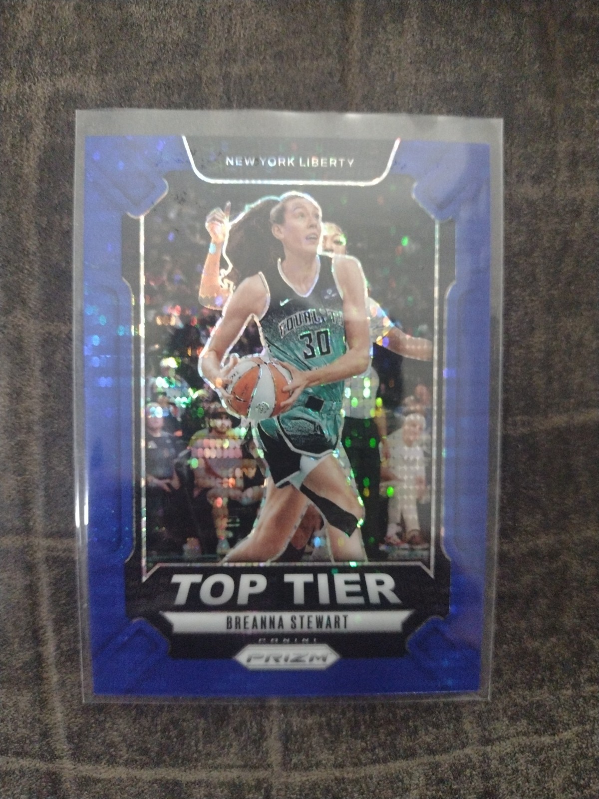 2024 Panini Prizm WNBA – Top Tier Breanna Stewart #7 Blue Pulsar Prizm /199