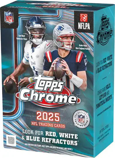 2025 Topps Chrome NFL Football Singles – Pick Your Card – No Minimums!