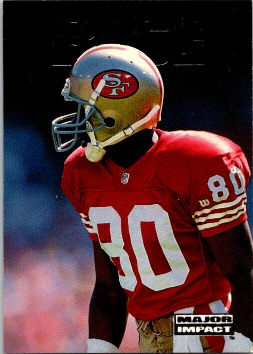 1992 SkyBox Impact #M14 Jerry Rice Major Impact Near mint or better