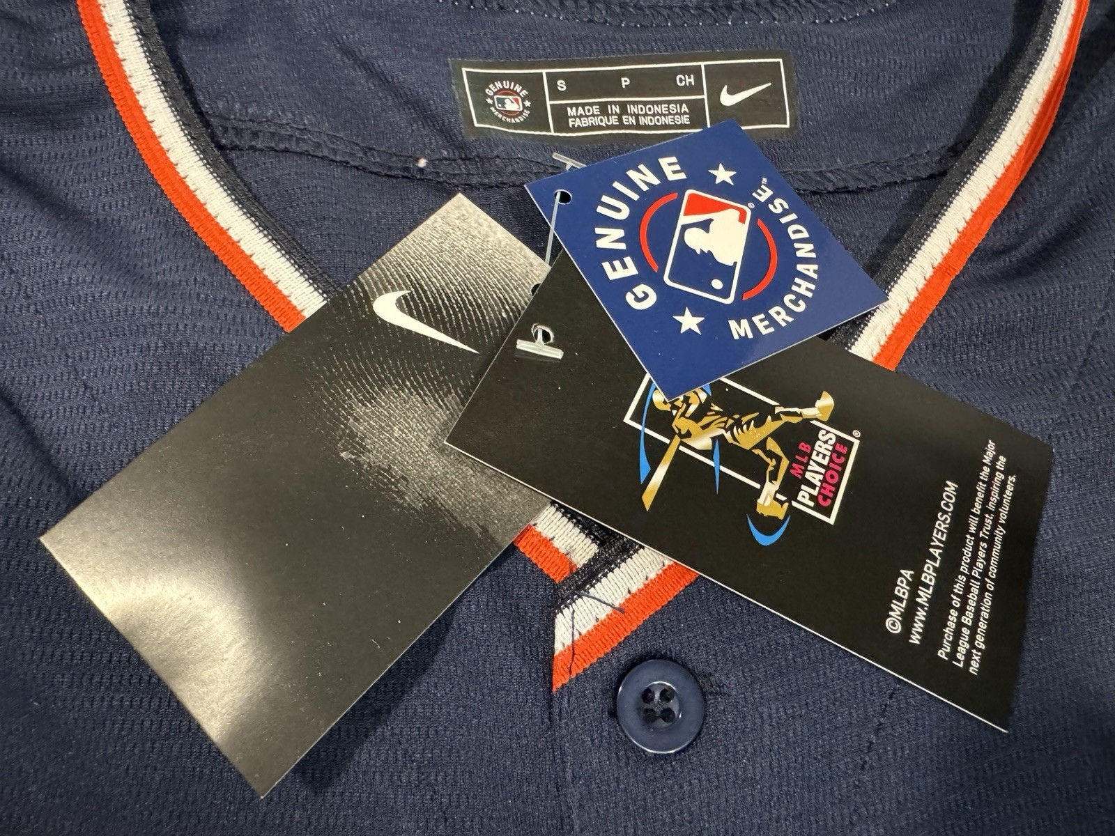 Kevin McGonigle Detroit Tigers Alternate Navy Blue Jersey (w/o Meijer arm patch)