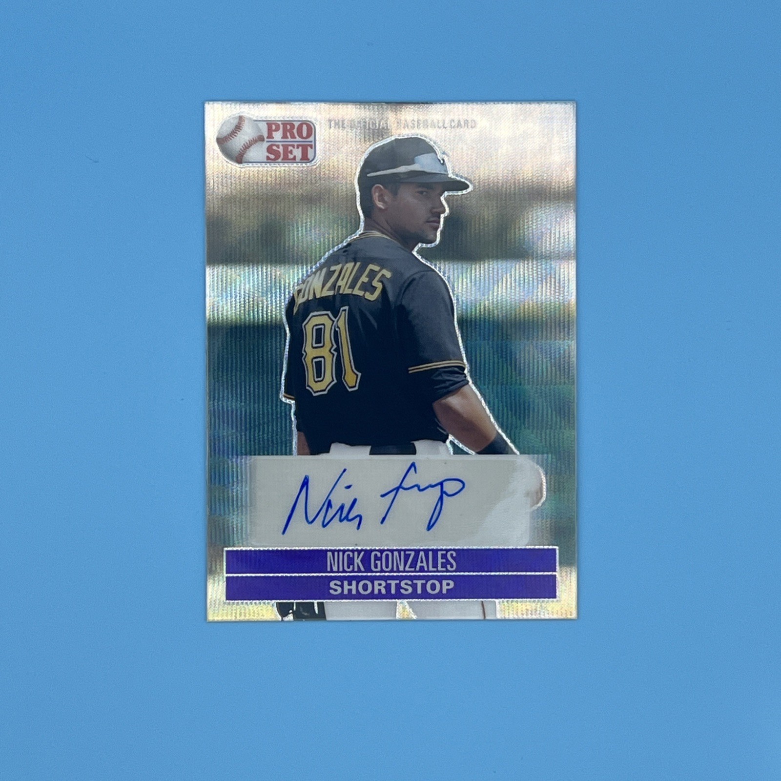 2021 Leaf Pro Set Metal Nick Gonzales Rainbow Wave Auto 9/20