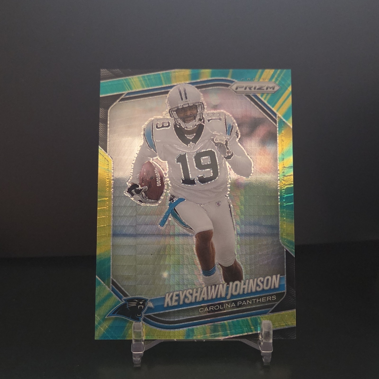 Panini 2025 Prizm Keyshawn Johnson Hyper #264 /200 Carolina Panther NFL CARD ?