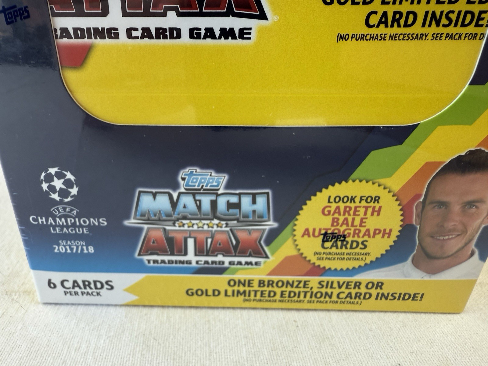 2017/18 Topps Match Attax Champions League Soccer MASSIVE 50 Pack Box-300 Cards!