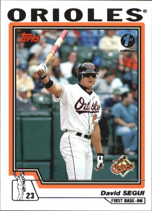 2004 Topps 1st Edition #16 David Segui – BB