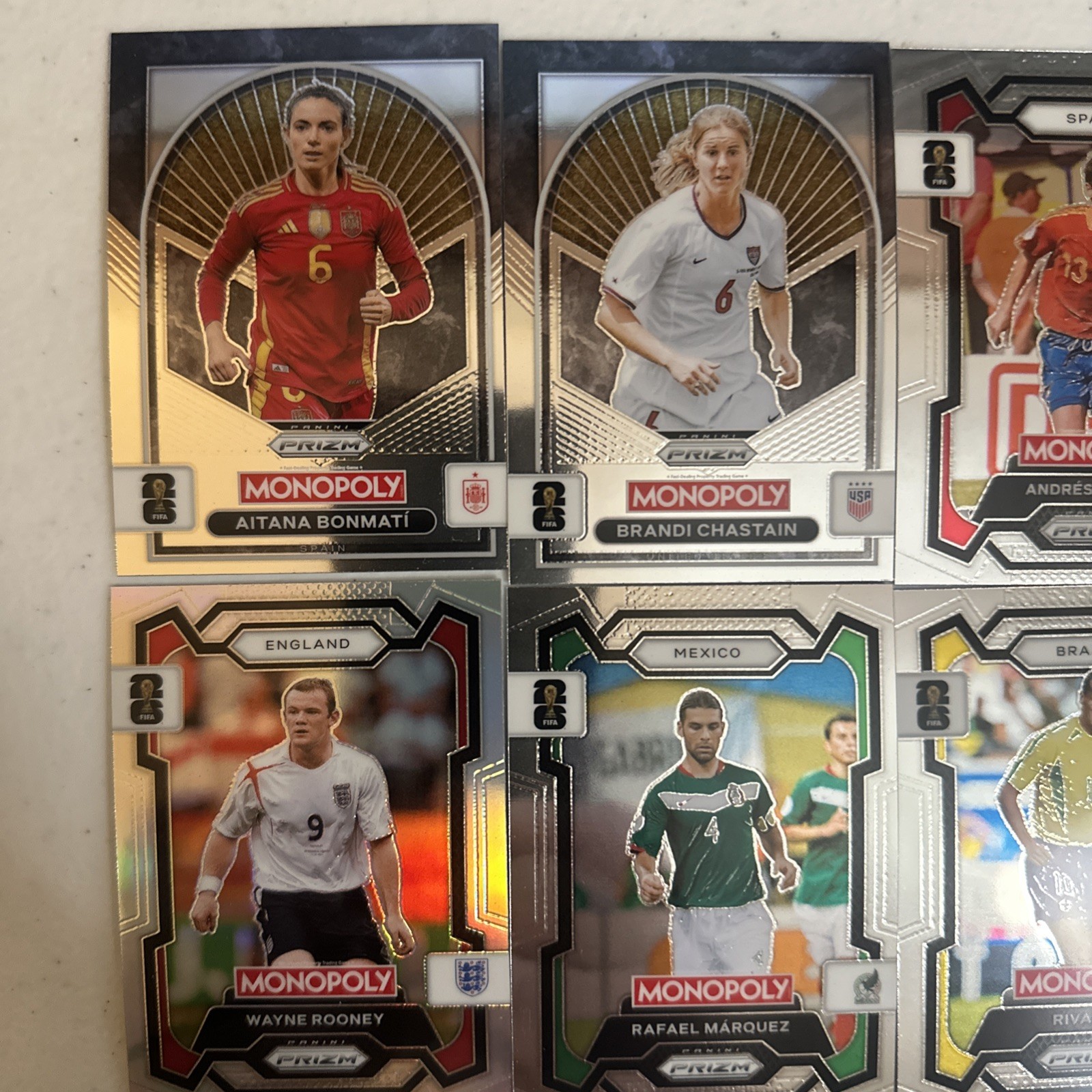 Monopoly Prizm Fifa 2026 Trading Card Lot of 12💥💫