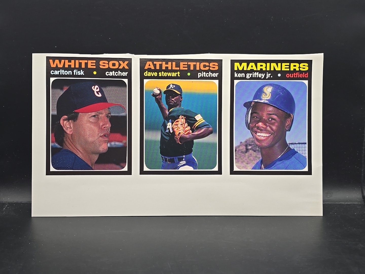 1991 Sept Baseball Card Price Guide Insert Cards Ken Griffey Jr Rare-Uncut