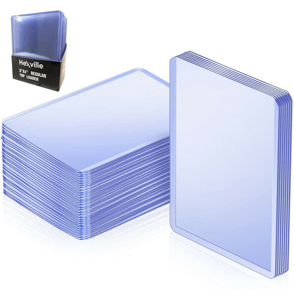 (100) Ultra Clear 3×4 Toploaders Top Loader + 100 Penny Sleeves Pro Sports Cards