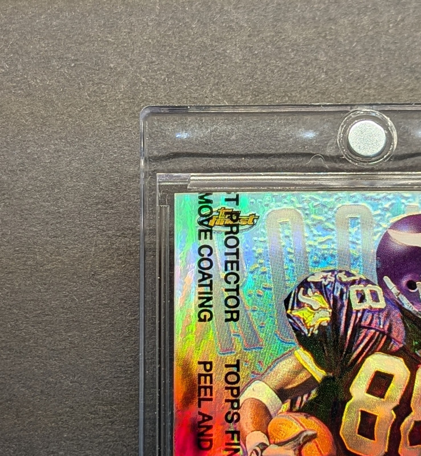 RANDY MOSS Rookie 1998 Topps Finest Refractor w/ Protective Peel SP RC