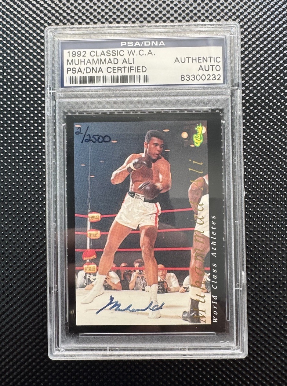 Muhammad Ali 1992 Classic World Class Athletes Auto /2500 PSA/DNA Certified