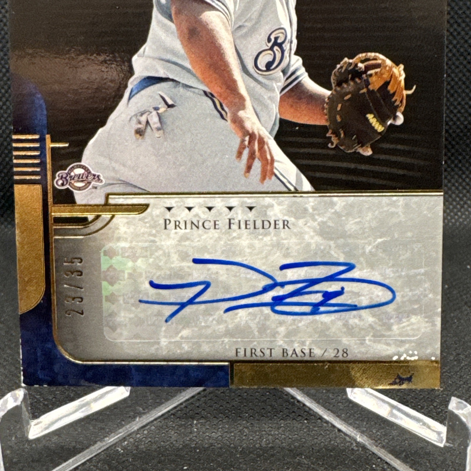 2005 UD Ultimate Collection Signatures US-PF Prince Fielder 23/35 Auto RC