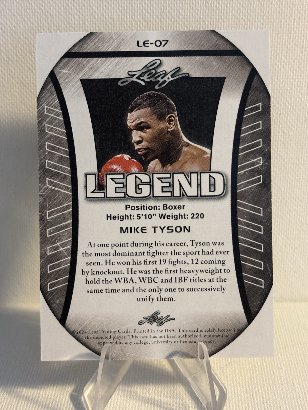 Mike Tyson USA 2024 “Special Release” Exclusive Edition Boxing Card