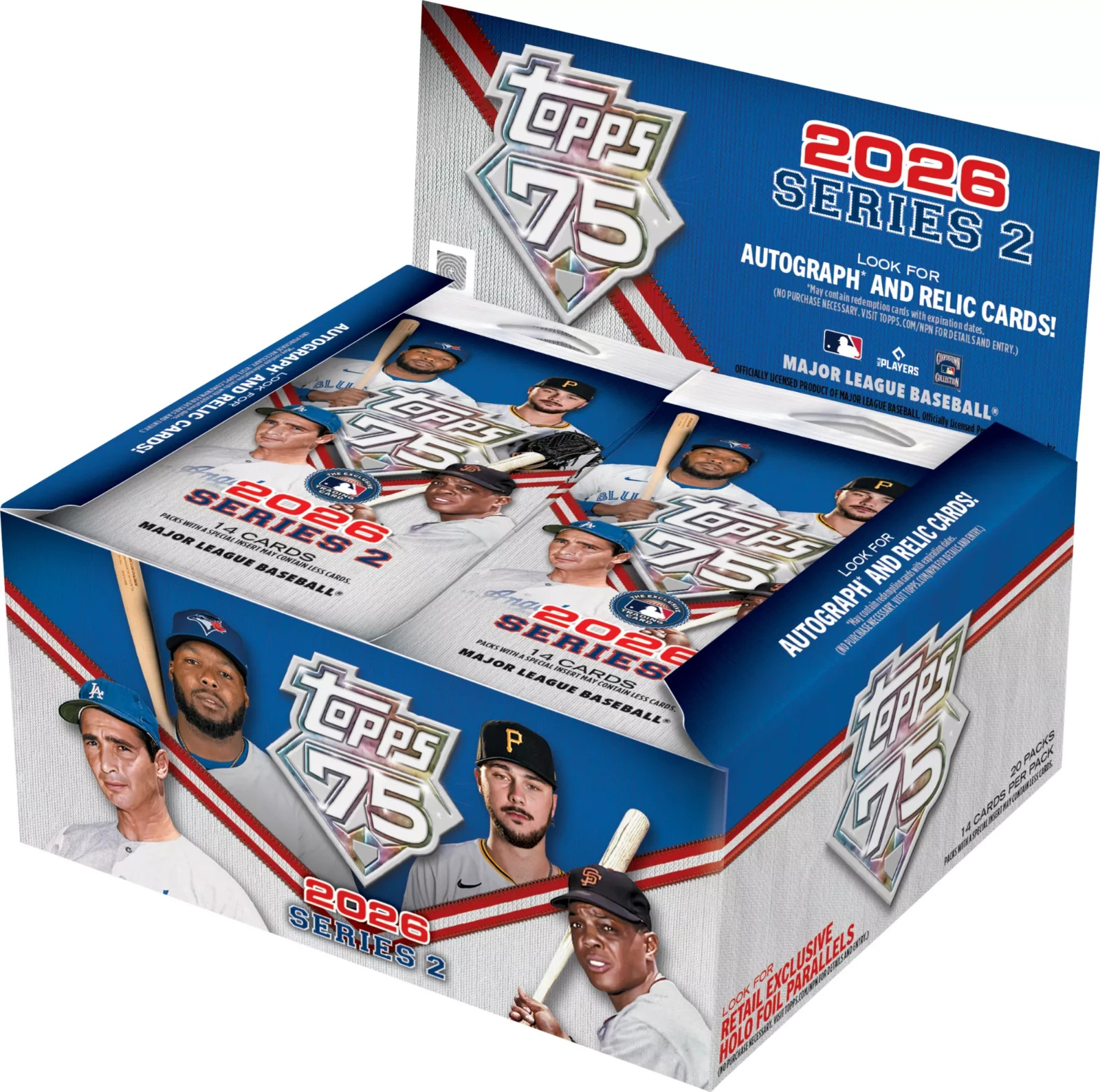 2026 TOPPS SERIES 2 BASEBALL DISPLAY BOX (280 Cards) MLB Retail New Sealed QTY