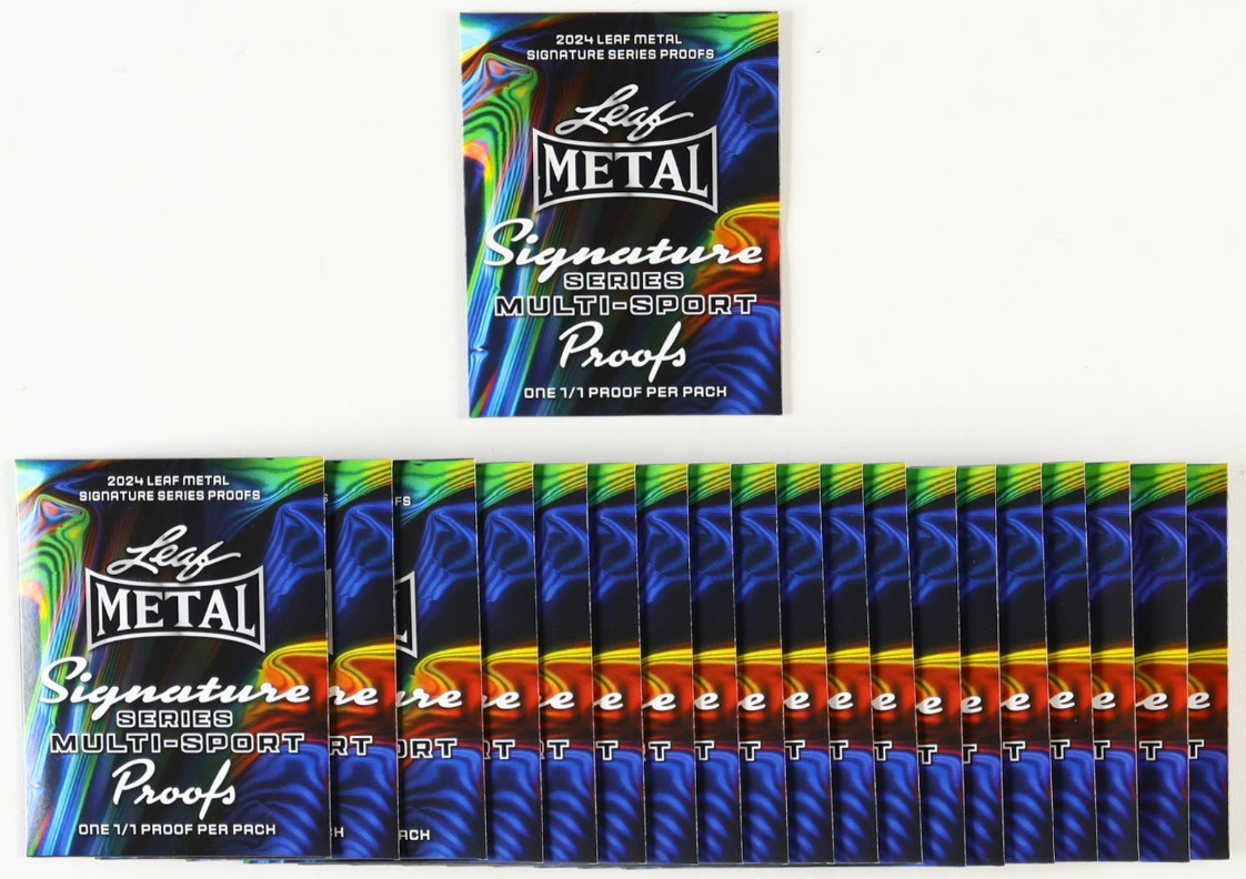 2024 Leaf Metal Multisport Signature Series Proof (20) Pack Lot