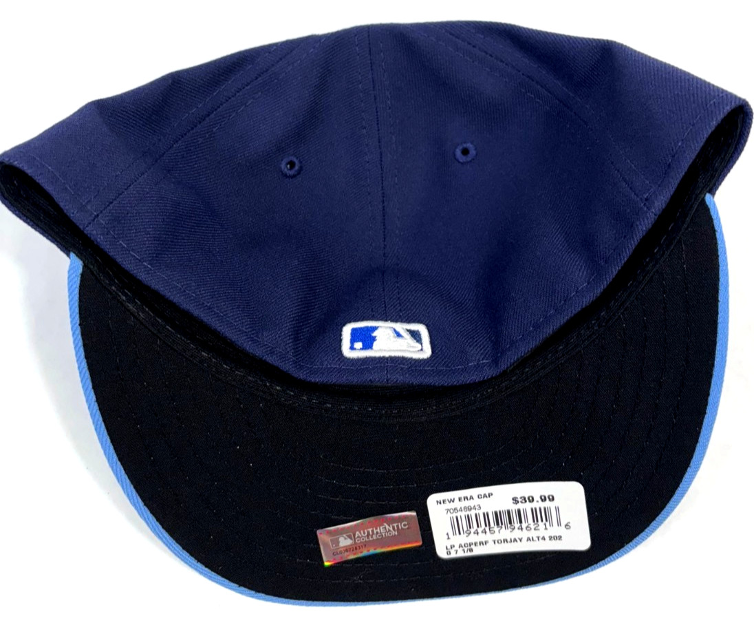 Toronto Blue Jays MLB NE 2020 AC ALT4 Low Profile Fitted Hat~ Navy/Powder Blue