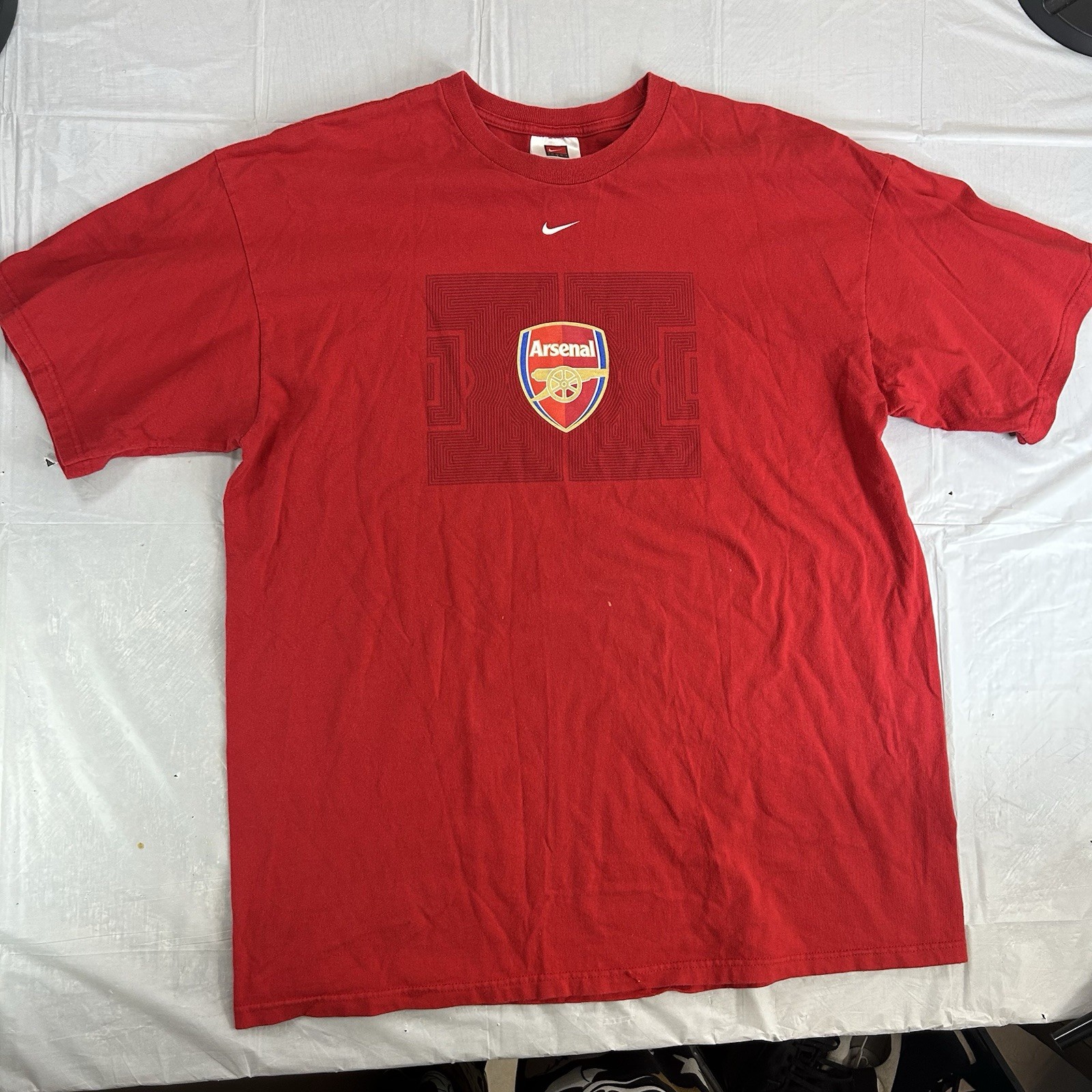 Vintage Nike Arsenal FC T Shirt XL Mens 90s Gunners Soccer Football Kit