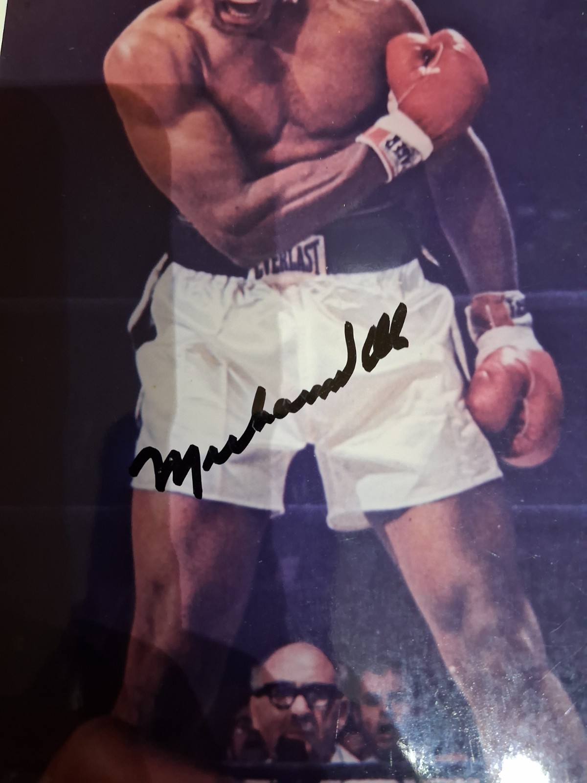MUHAMMAD ALI Autographed 8X10 Color Photo JSA LOA Sonny Liston