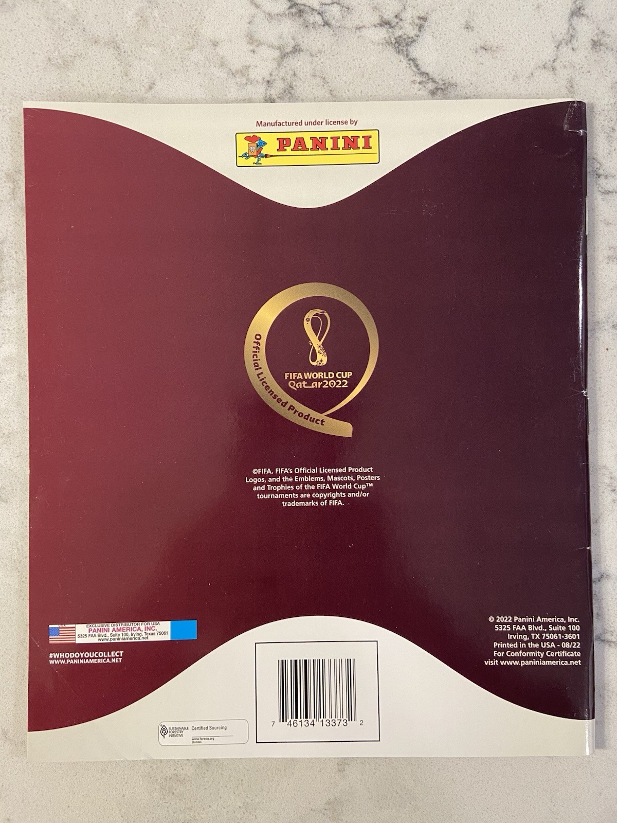 FIFA World Cup Qatar 2022 Sticker Album With 5 Panini Sticker Packets….NEW