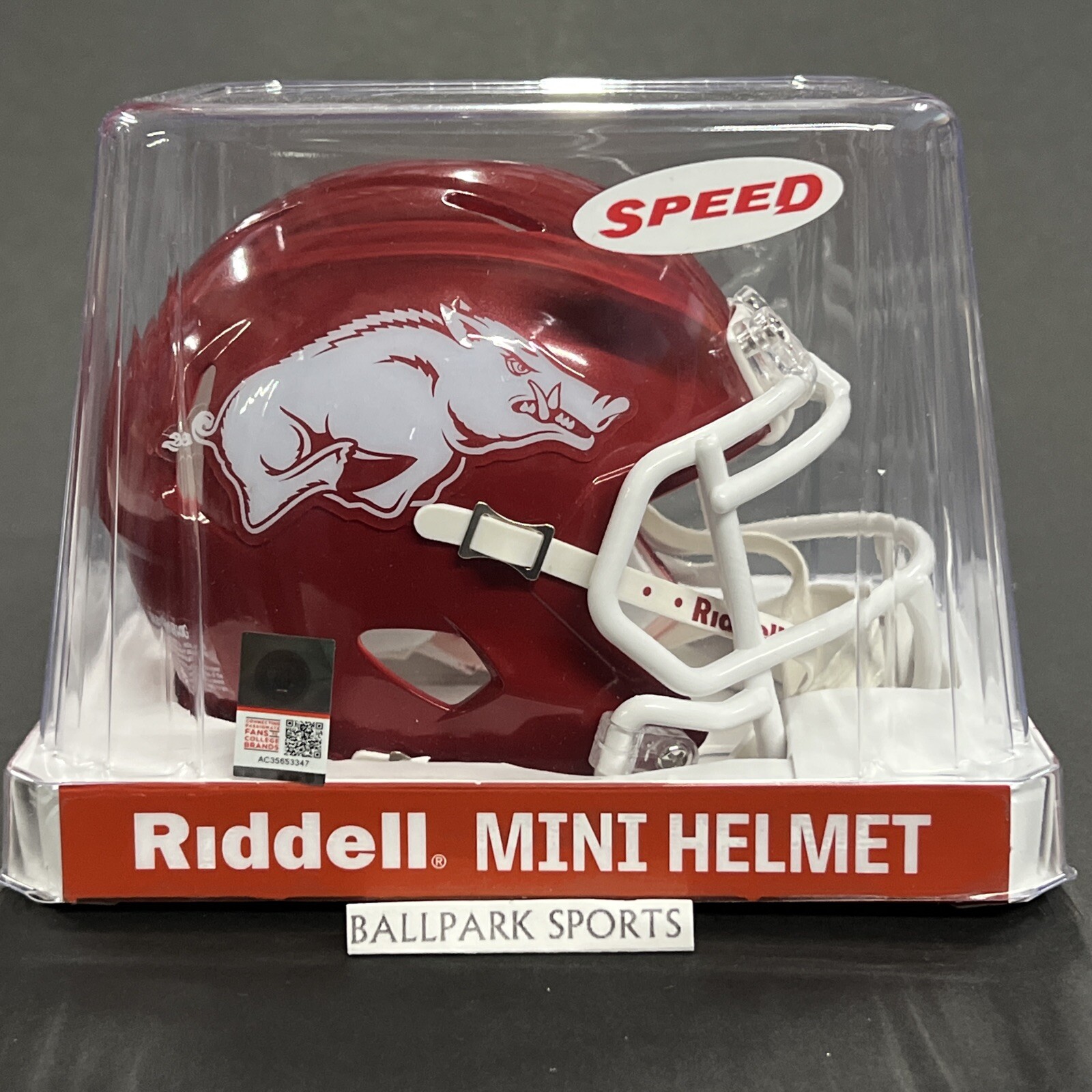 Arkansas Razorbacks – Riddell NCAA Speed Mini Football Helmet