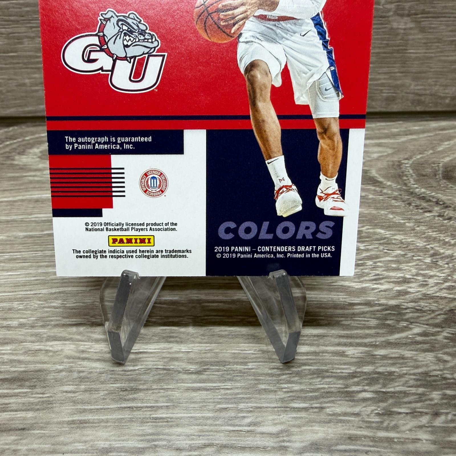 2019-20 Panini Contenders Rui Hachimura Rookie Auto 1 of 1 1/1 RC School Colors