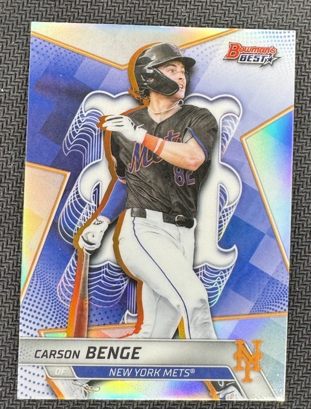 2025 Bowman’s Best Carson Benge Refractor #TP-22 New York Mets
