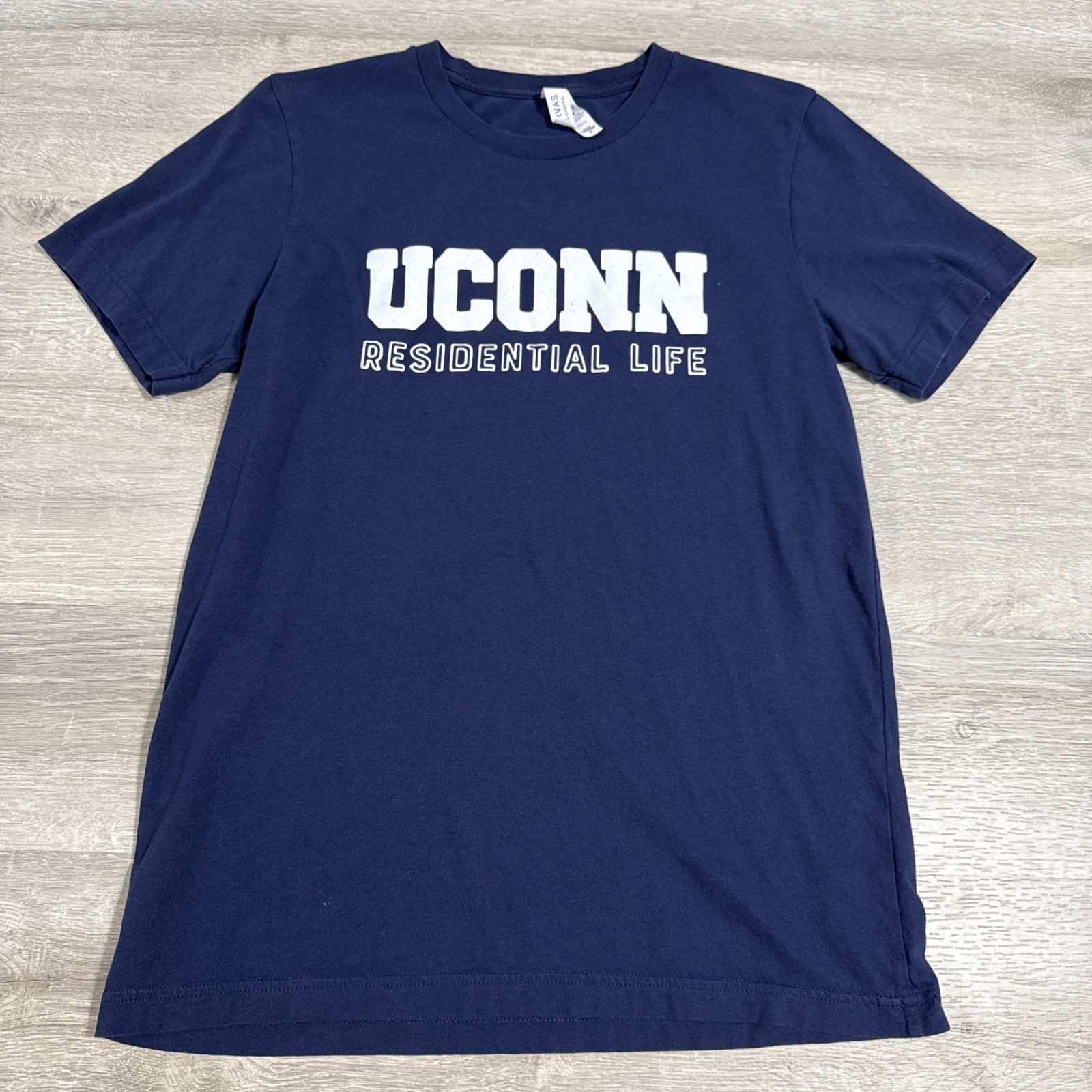 UConn Shirt Residential Life RA Men’s Blue Medium 100% Cotton College Tee