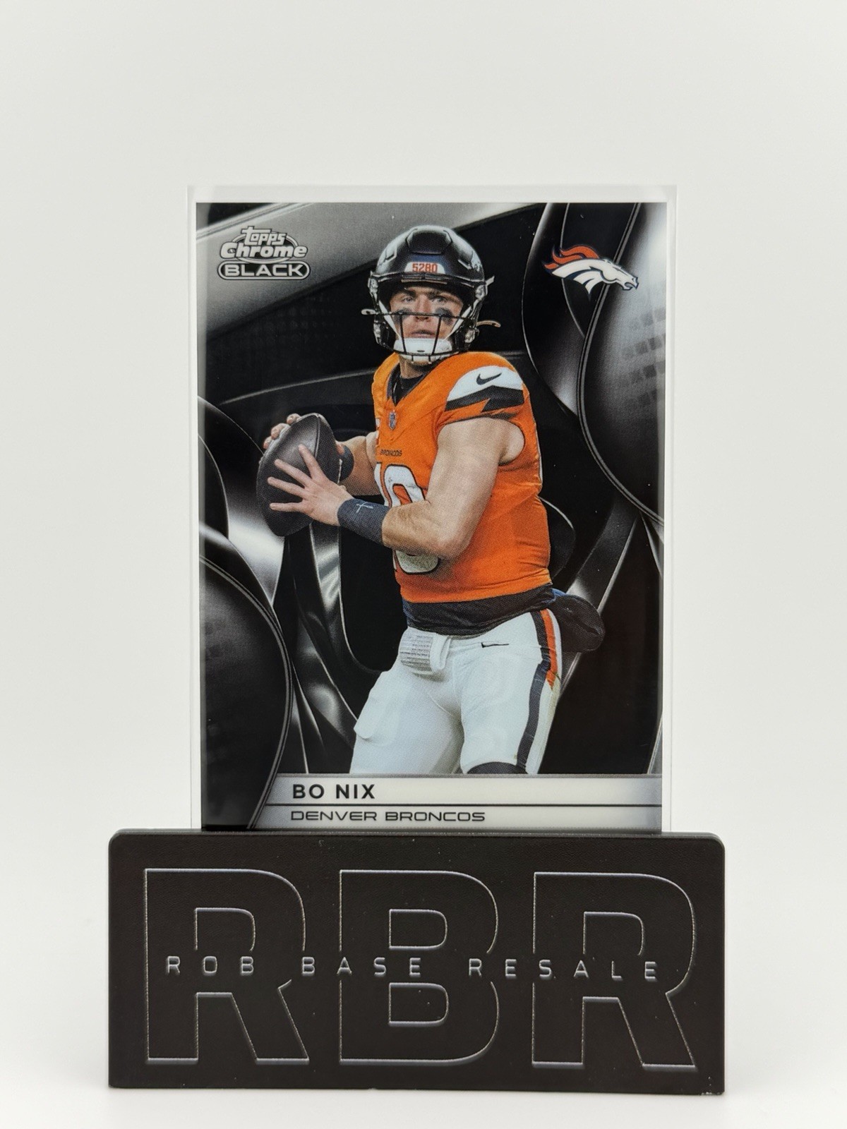 2025 Topps Chrome Black Bo Nix Denver Broncos