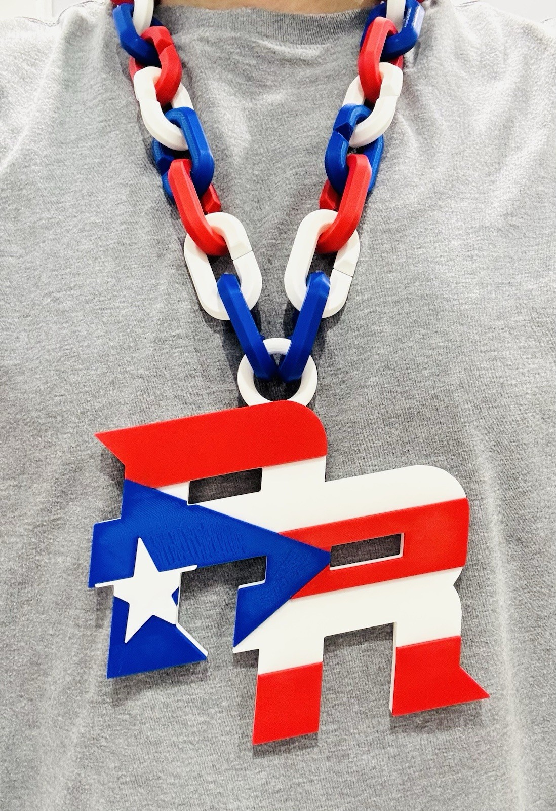 🔥Puerto Rico🇵🇷 (World Baseball Classic)-3D Printed CHAIN (FAST FREE SHIPPING)
