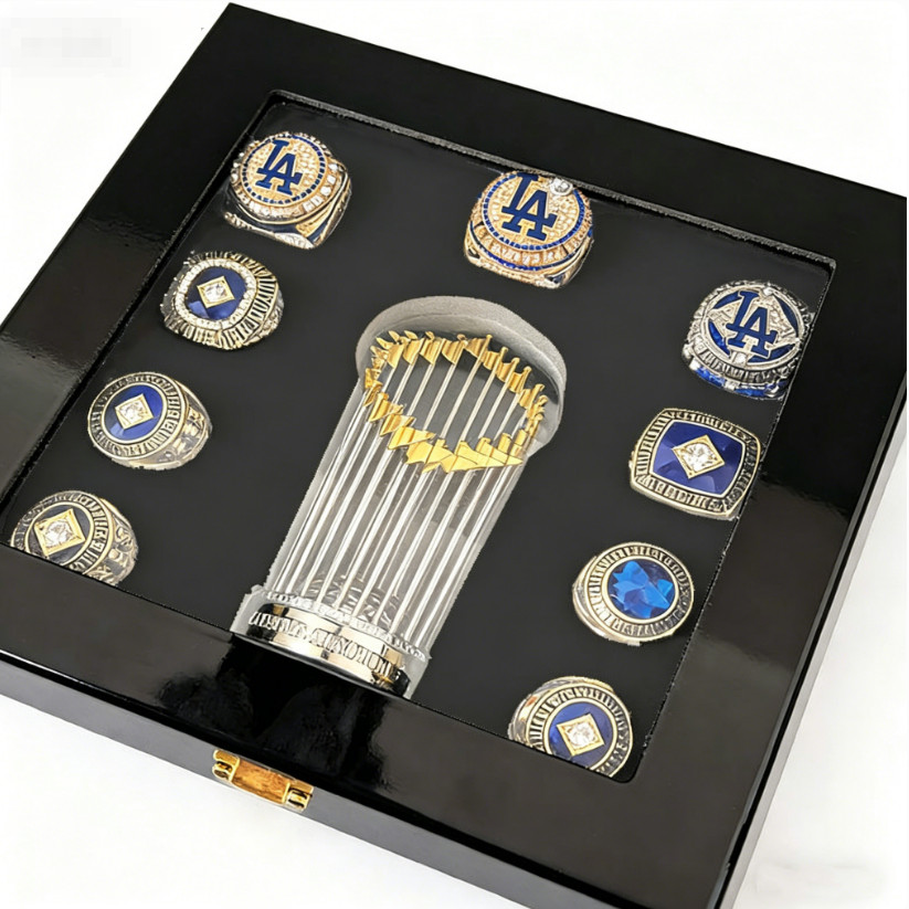 2025 MLB Los Angeles Dodgers World Series Championship 9 Rings Set +Trophy W Box