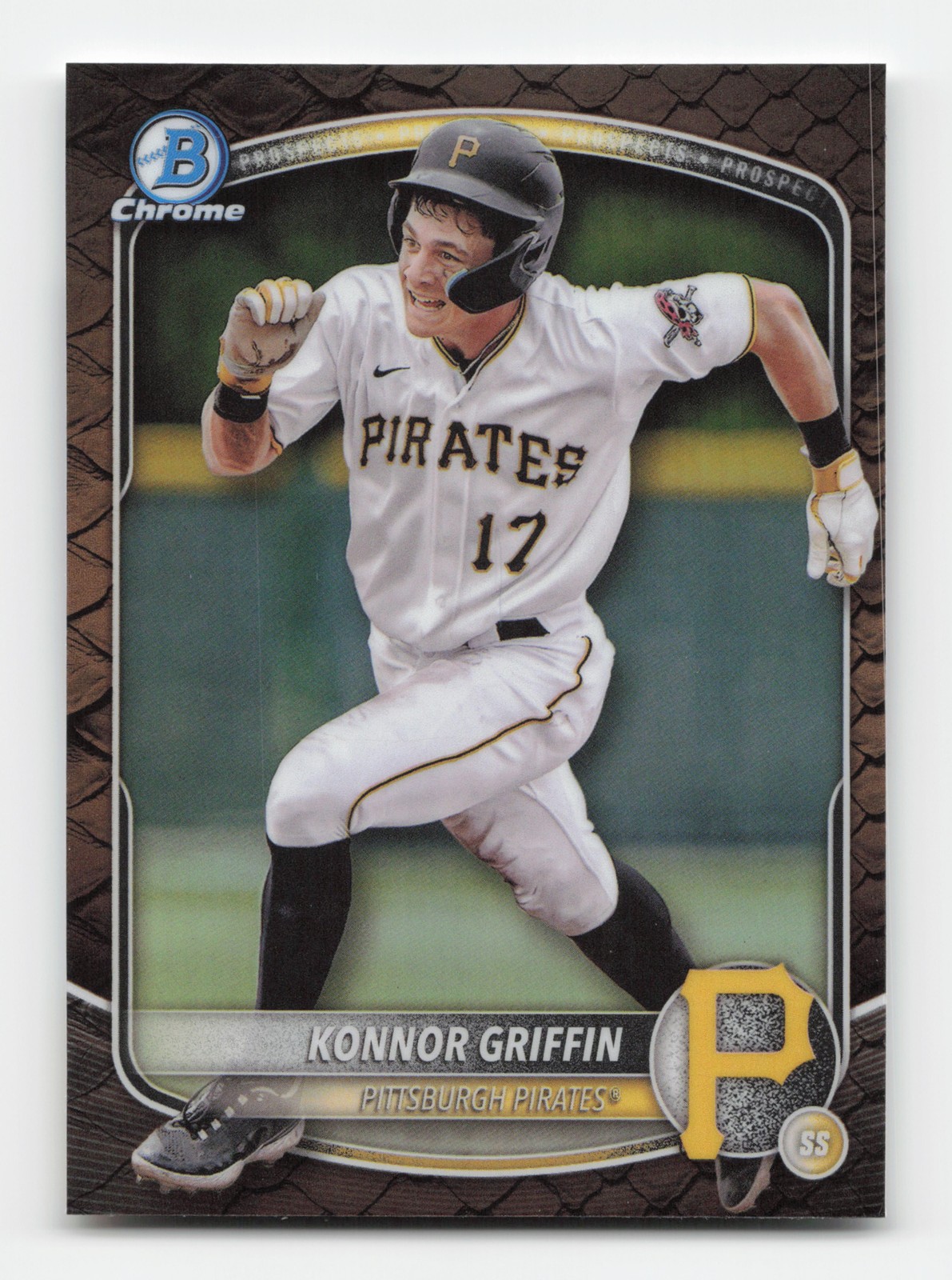 2025 Bowman #BCP-86 Konnor Griffin Chrome Prospects Reptilian Refractor