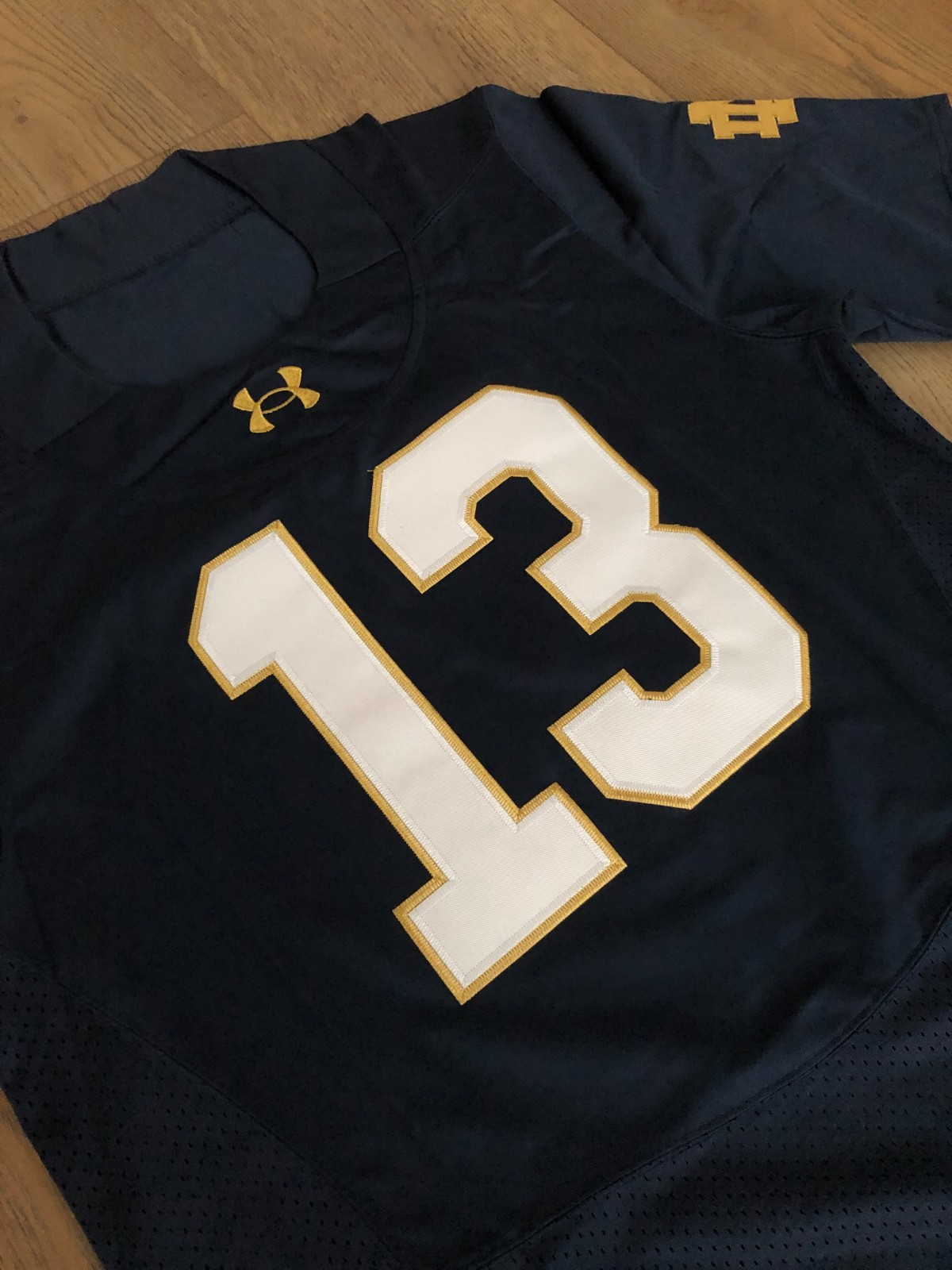 CJ Carr Notre Dame Fighting Irish NCAA 2026 Football Jersey navy blue men’s size