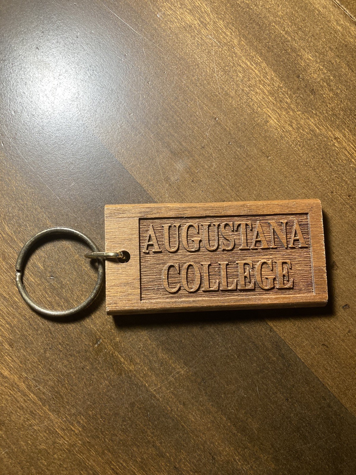 Augustana College Keychain Gift Souvenir – Wooden Keychain Rectangular