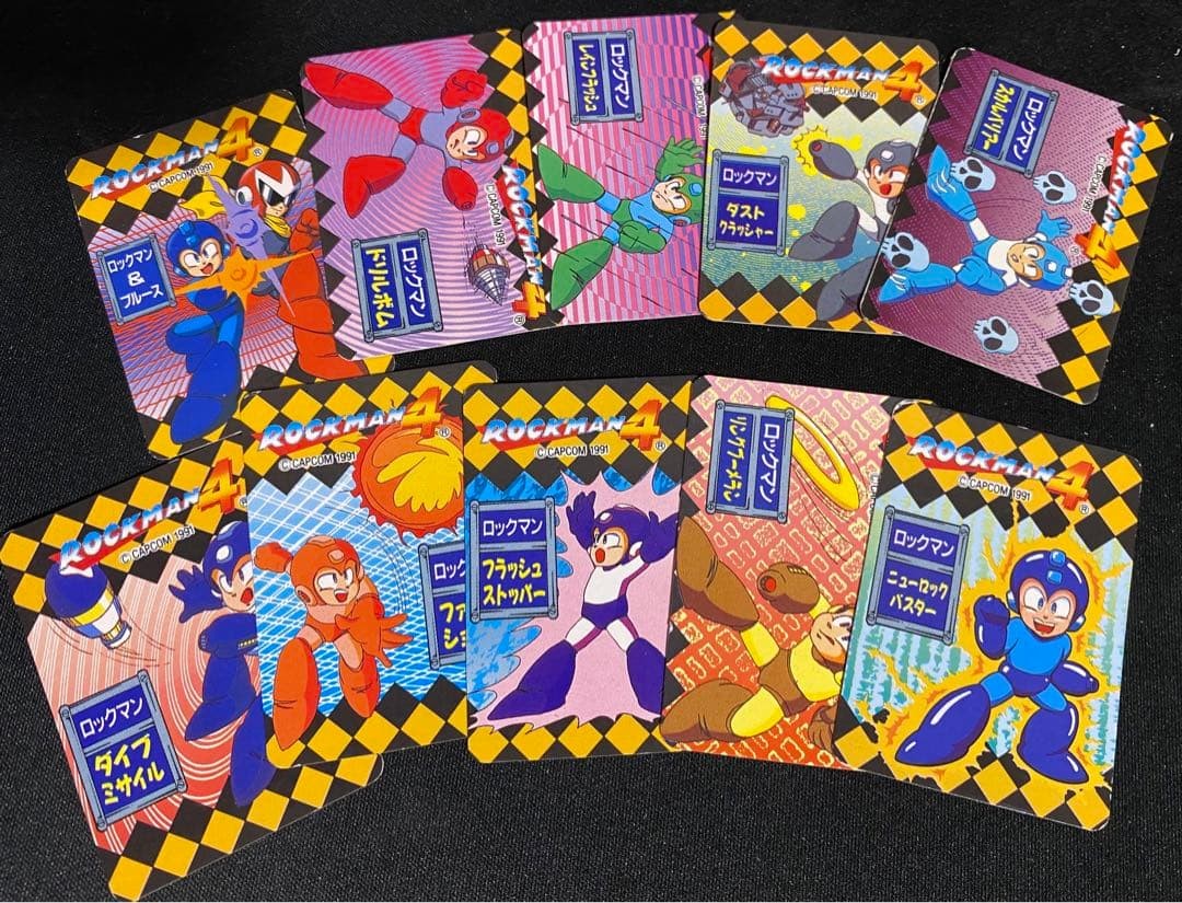 Mega Man 4 Mini Card Set (10 types) with PVC Figure