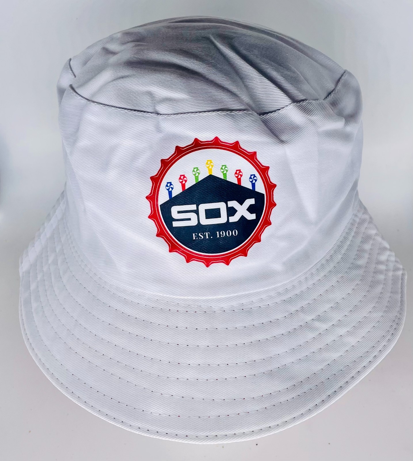 Chicago White Sox Baseball Reversible Floppy/Bucket Hat/Cap White SGA Scoreboard