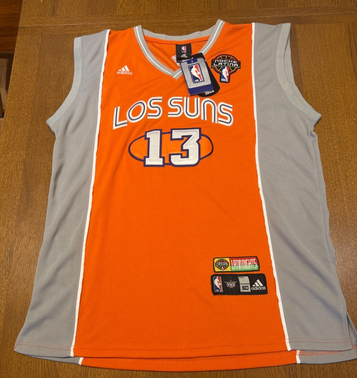 Rare Adidas NBA Steve Nash Latin Nights 2011/12 Los Suns Jersey, Size 50, NWT