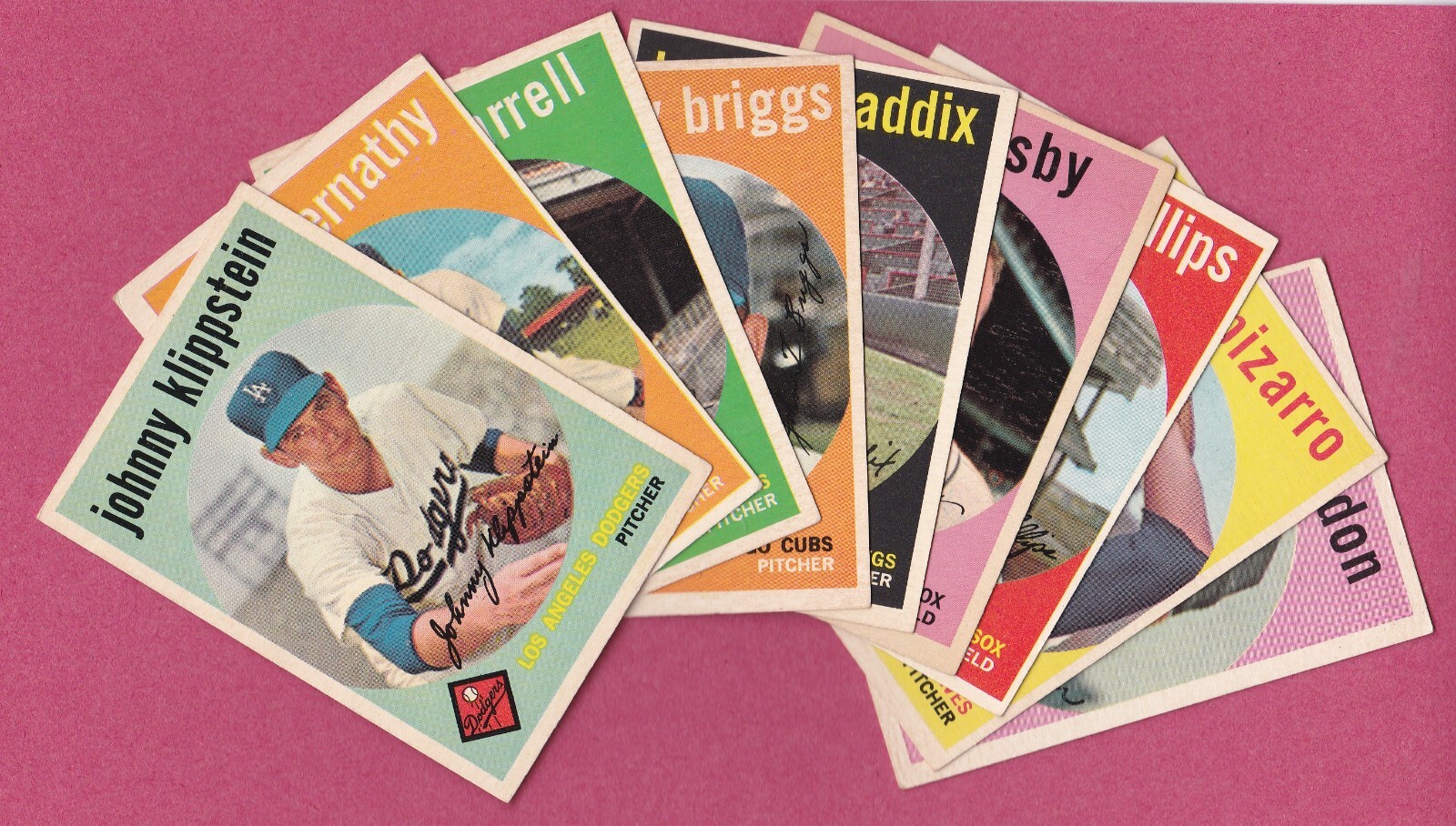 1959 Topps Baseball Cards #1-#199 to complete your set